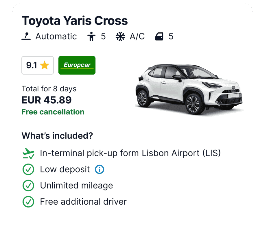 Live prices and availability