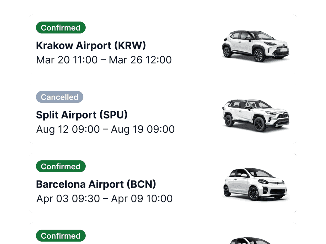 Booking management and cancellations